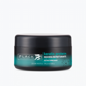 MASCHERA RISTRUTTURANTE KERATIN  BLACK PROFESSIONAL